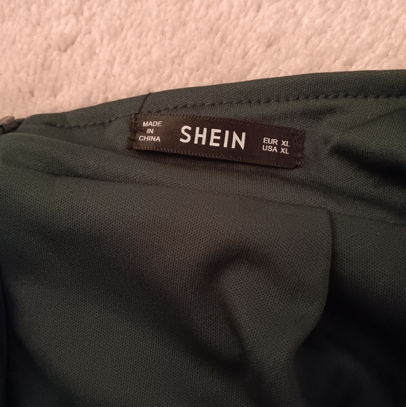 Shein~Green Sequin Criss-cross Strap Backless Formal Mini Dress - Picture 4 of 15